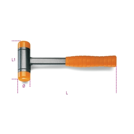 BETA Dead-Blow Hammer, 40mm 013920040